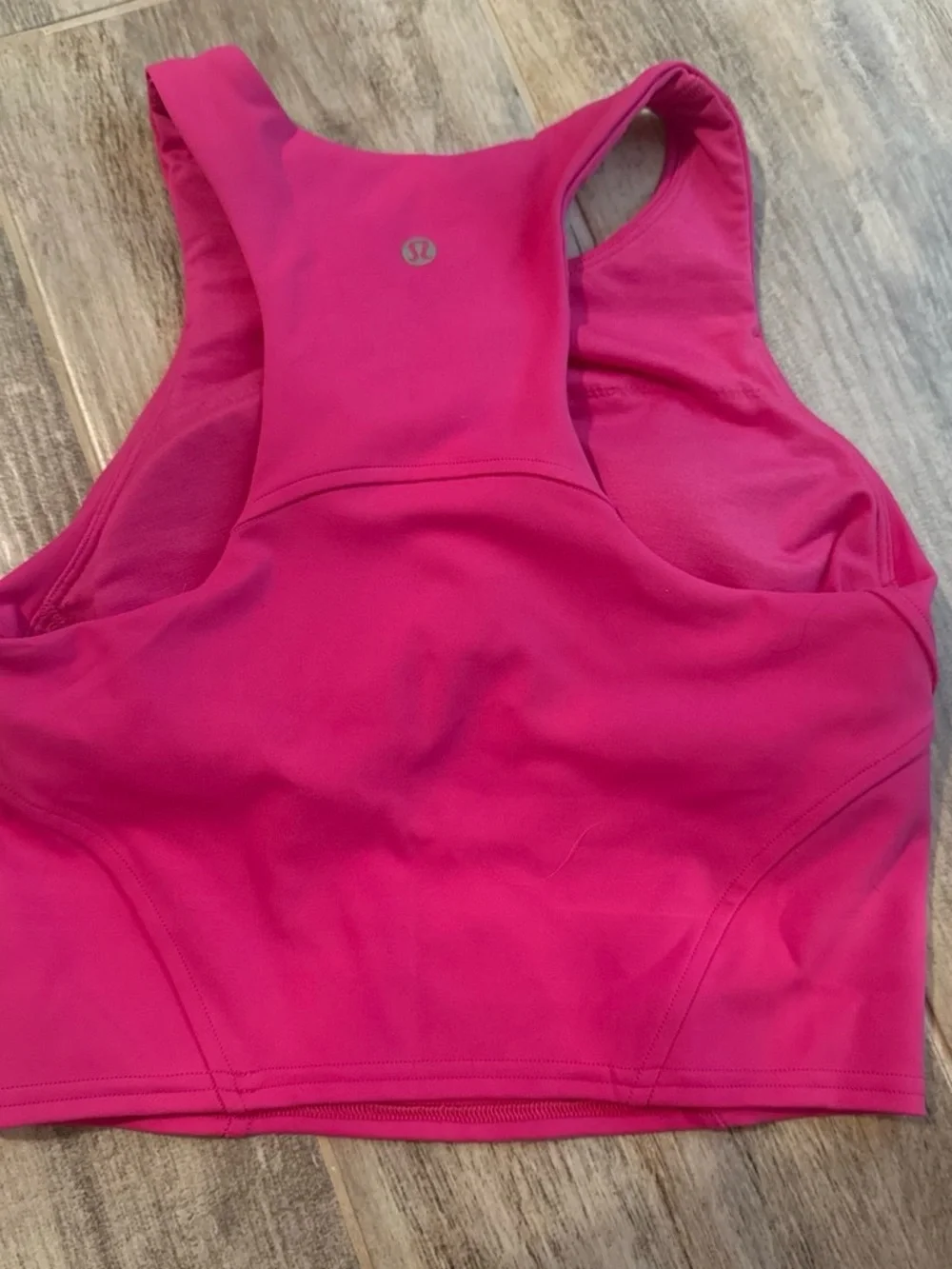 Lululemon Bright Hot Pink High Neck Sleeveless Cropped Tank